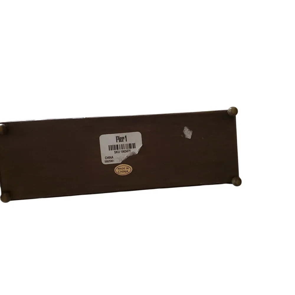 Pier 1 Imports Metal Feather Boho Folder Stationary‎ Holder
